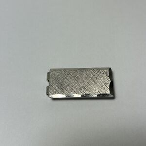 Vintage Anson High Polish & Florentine Finish Silver Tone Money Clip